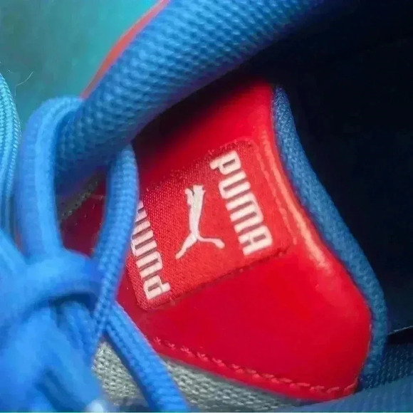 PUMA RS-Fast RWB JR Boys Youth Athletic Shoes Size 6 White Red Blue Gold - Picture 9 of 11